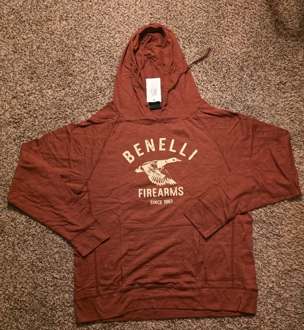 Large Benelli Mediumweight Duck Hoodie New With Tags